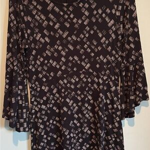 Black and White Patterned Dress